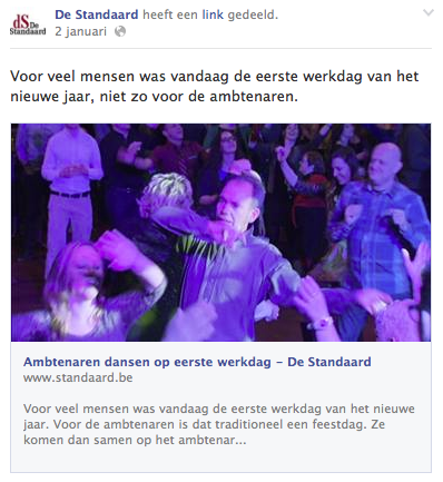 Ik kan me niet echt van de indruk ontdoen dat De Standaard hier eerder meer likes wil halen dan een objectief verhaal neer te zetten zoals je van een deftige krant zou mogen verwachten...